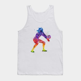 Girl Volleyball Player Watercolor Sport Gift Tank Top